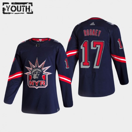 Kinder Eishockey New York Rangers Trikot Kevin Rooney 17 2020-21 Reverse Retro Authentic